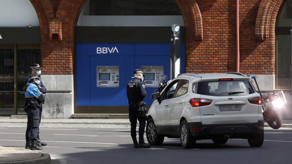 Uno de los controles realizados por la policía.