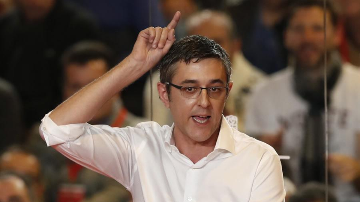 Eduardo Madina, durante un acto del partido.