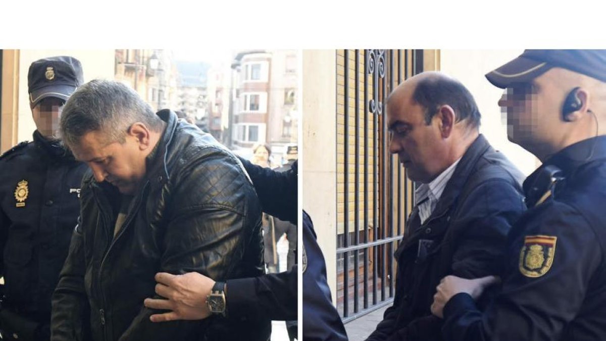 Ramón Vega (supuesto autor del crimen) y Julio López, acusado como presunto inductor. DL