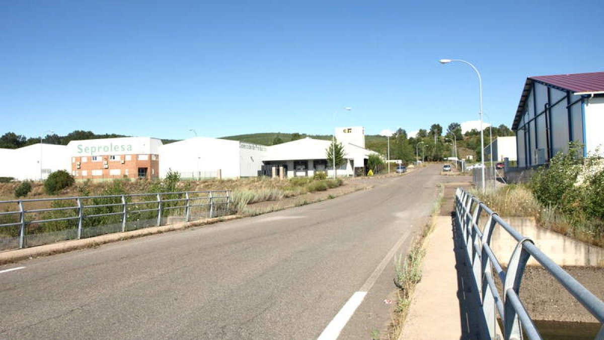 Polígono industrial de Cistierna ubicado en terrenos de Vidanes.