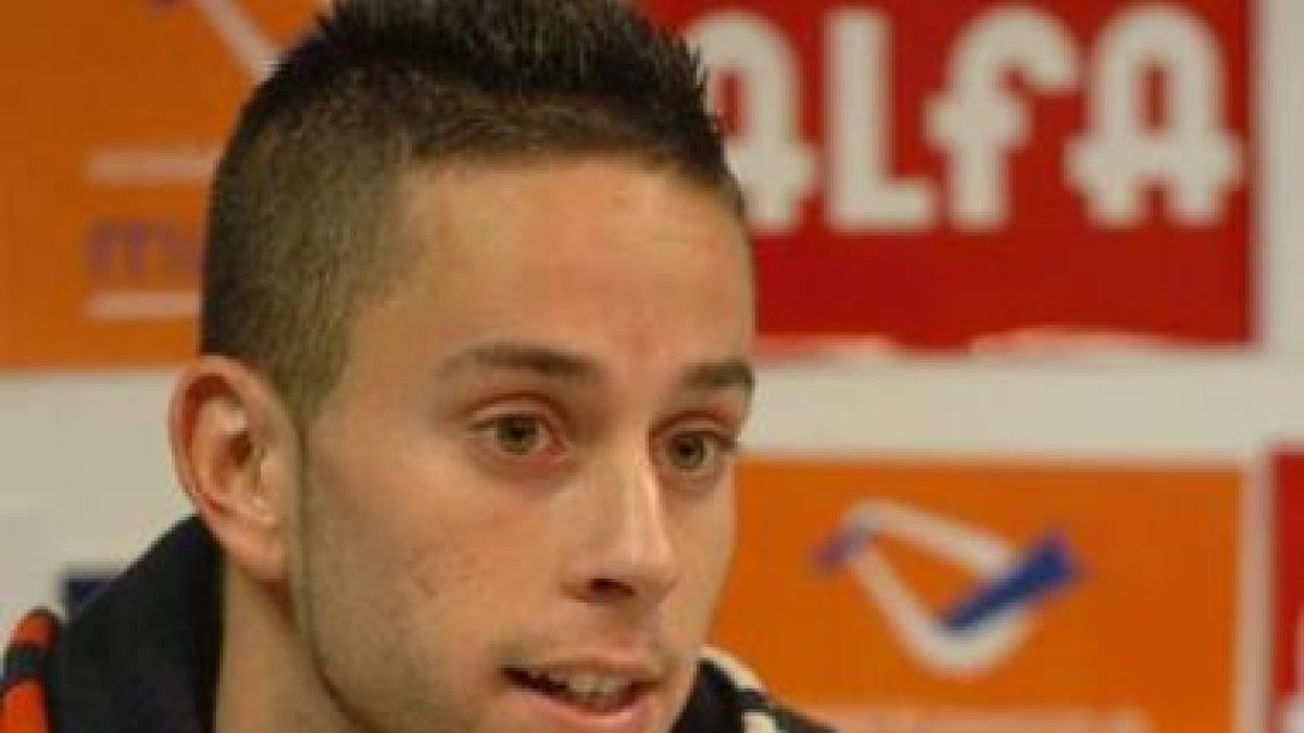 José Zamora, durante la presentación con la camiseta del Eibar en la temporada 2007-2008.