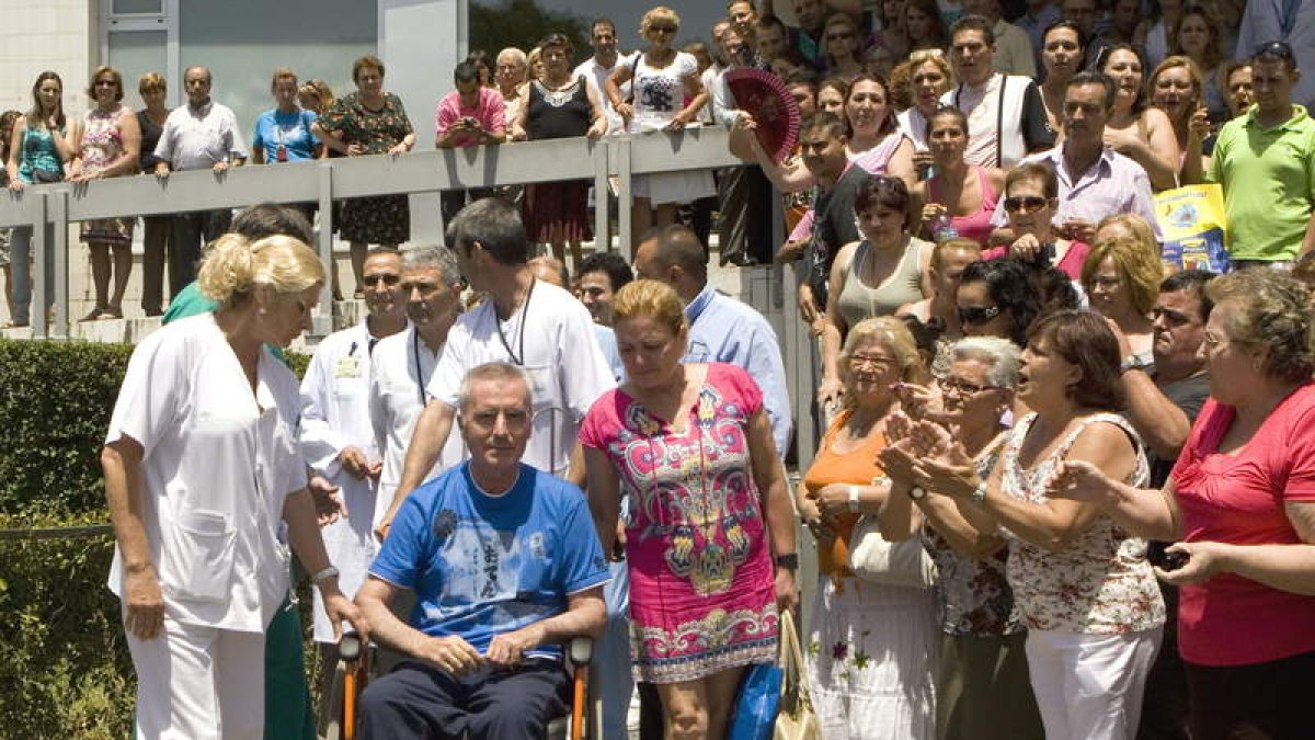 Ortega Cano, a su salida del hospital en julio, en una imagen de archivo.