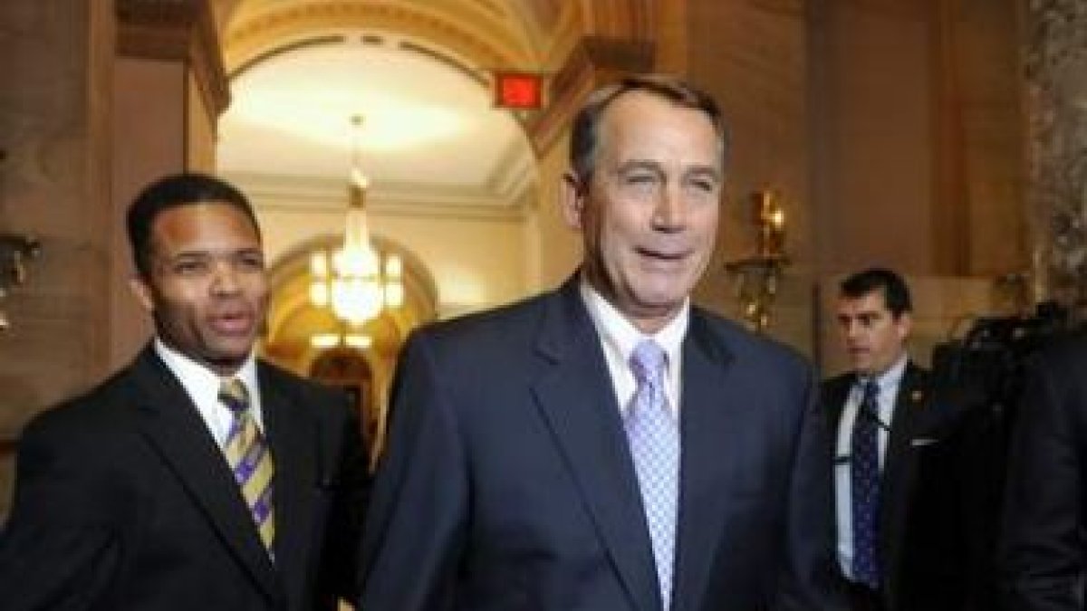 El presidente de la Cámara de los Representantes, el republicano John Boehner.