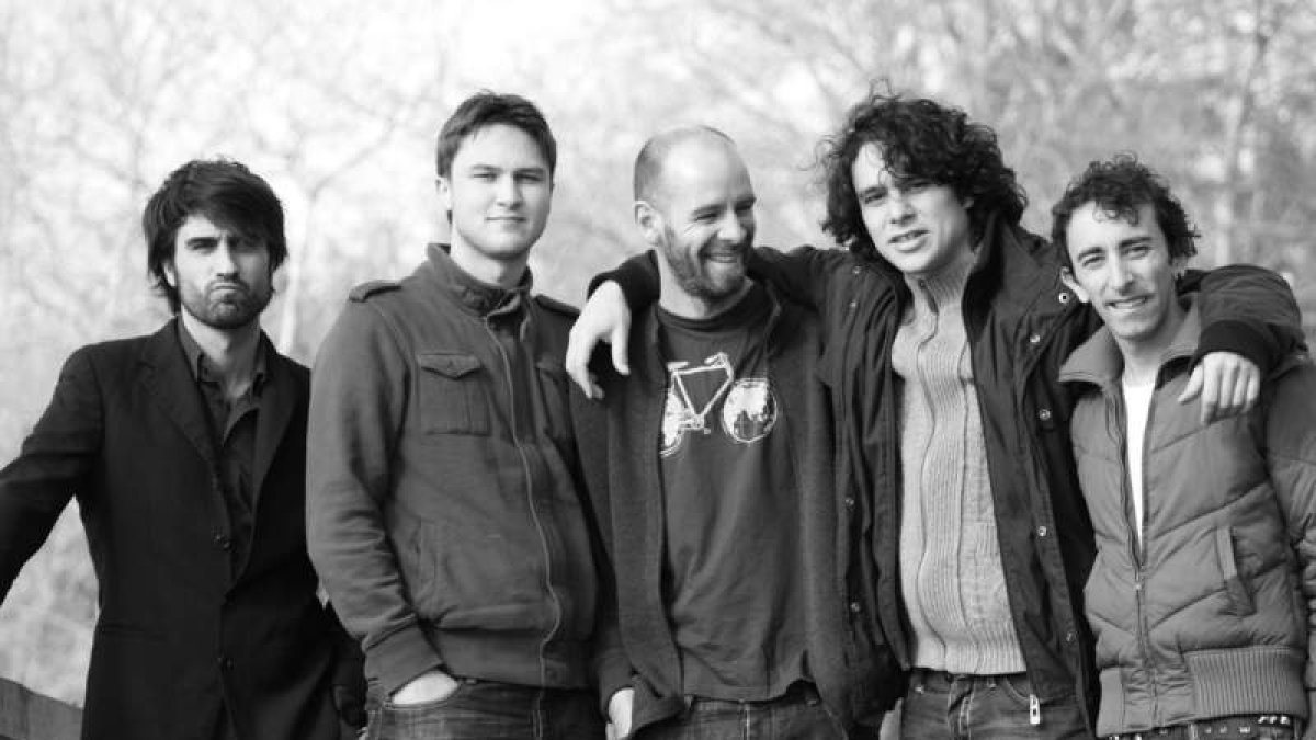 Los cinco integrantes del grupo de jazz Gabacho Connection.
