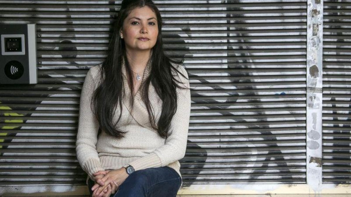 Miledis Castillo, cerca de su casa, en el distrito del Eixample.