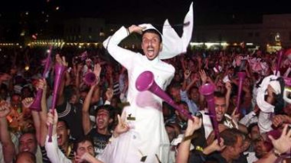 Los qataríes celebraron por todo lo alto la elección de su país como sede del mundial.