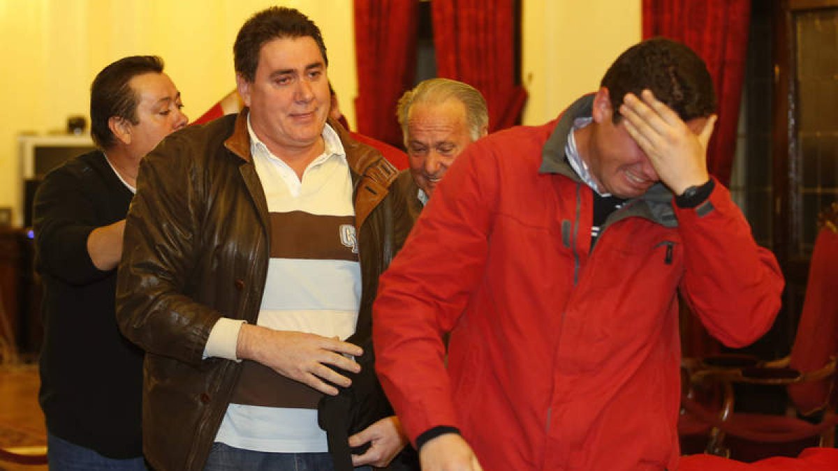 El celador, en noviembre de 2013, tras conocer el veredicto de la Audiencia.