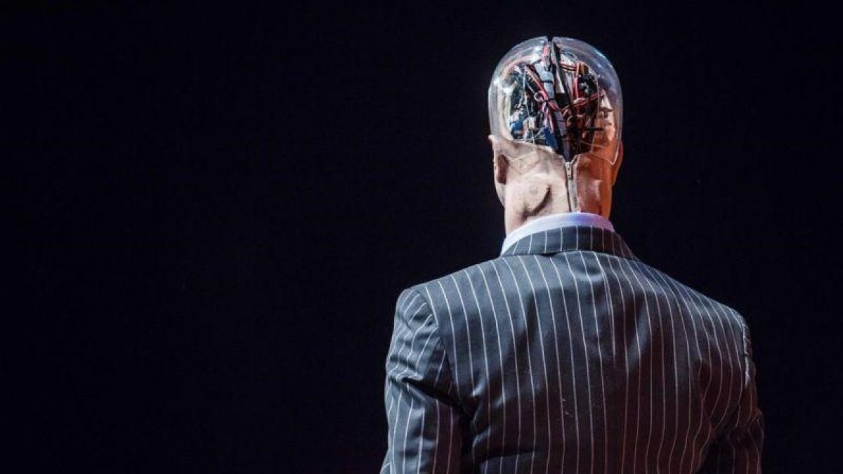 Un prototipo de androide de Hanson Robotics en una feria tecnológica en Hong Kong, el pasado julio.