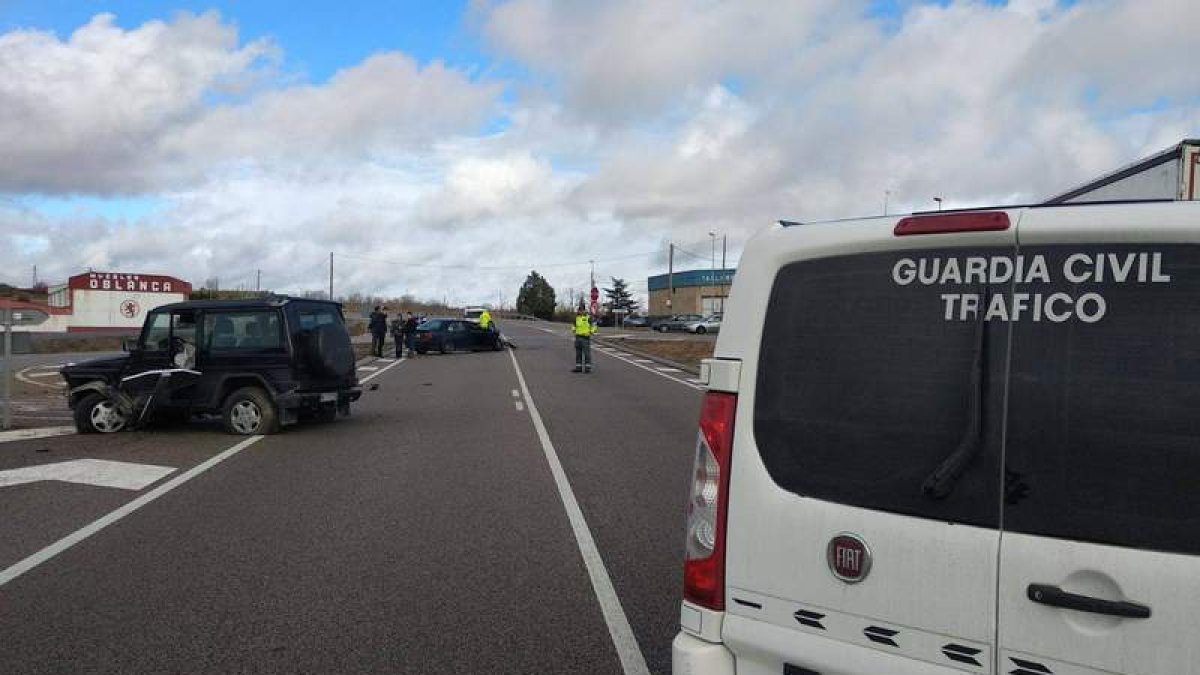 El choque se produjo en el cruce de Carbajal. PLANILLO