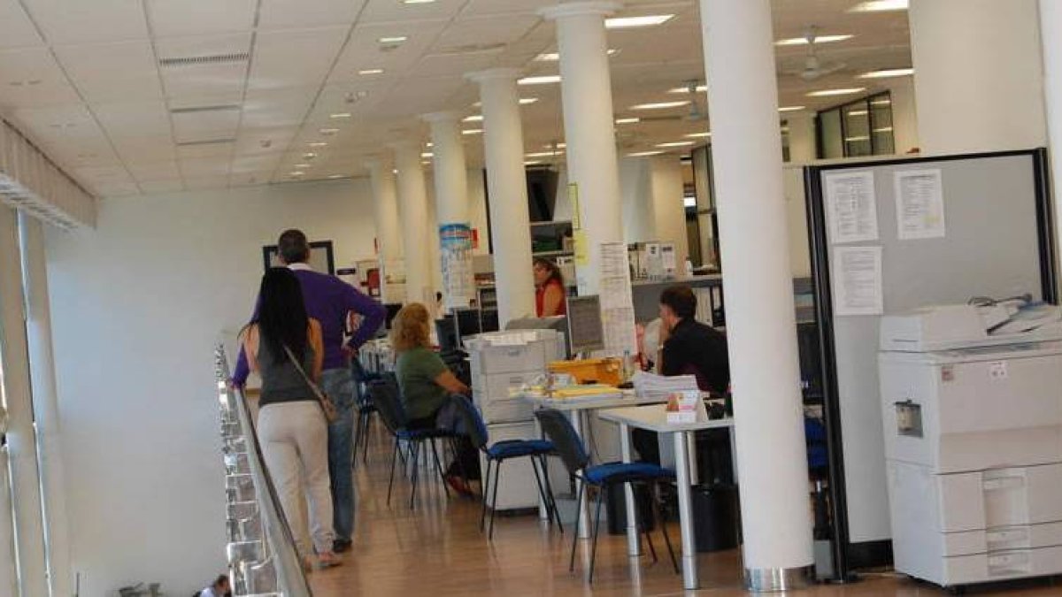 Interior de las instalaciones de atención al público del Ayuntamiento de San Andrés.