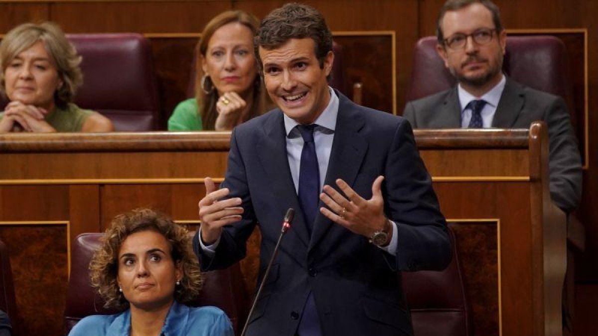 Pablo Casado, en el Congreso de los Diputados.