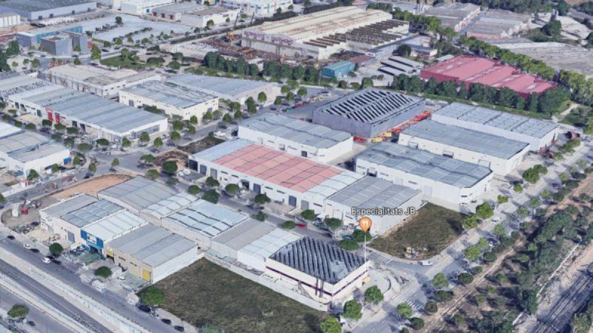 Captura de Google del polígono en el que ha aparecido el cadáver de la mujer.