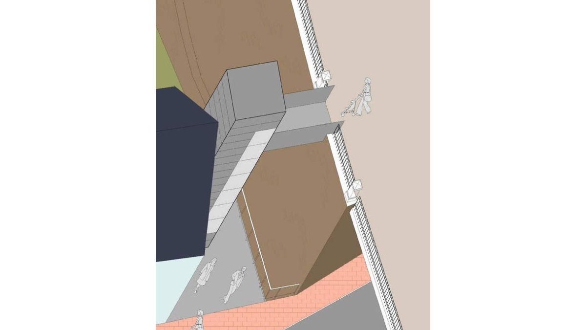 Proyecto del ascensor que se situará en la casa de los scouts. DL