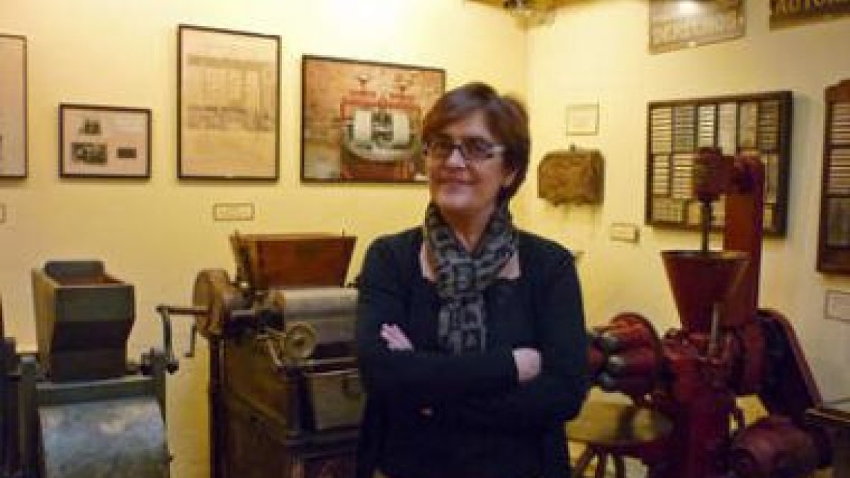 La directora del Museo del Chocolate de Astorga, Elvira Casado Martínez.