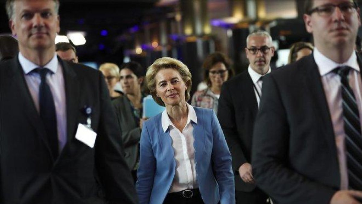 Ursula von der Leyen, candidata a presidir la Comisión Europea, en Bruselas.