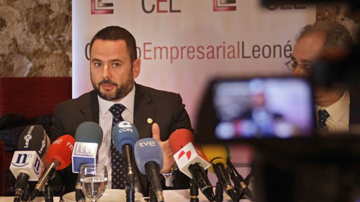 El recién elegido presidente del Círculo Empresarial Leonés, José Ángel Crego, presenta las líneas estratégicas de su programa de gobierno para los próximos años