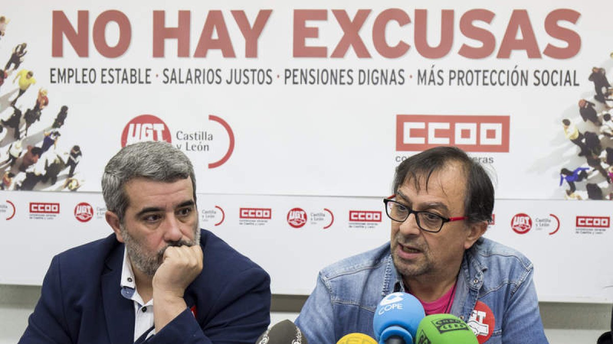 Vega y Reguero, ayer en rueda de prensa. F. OTERO PERANDONES