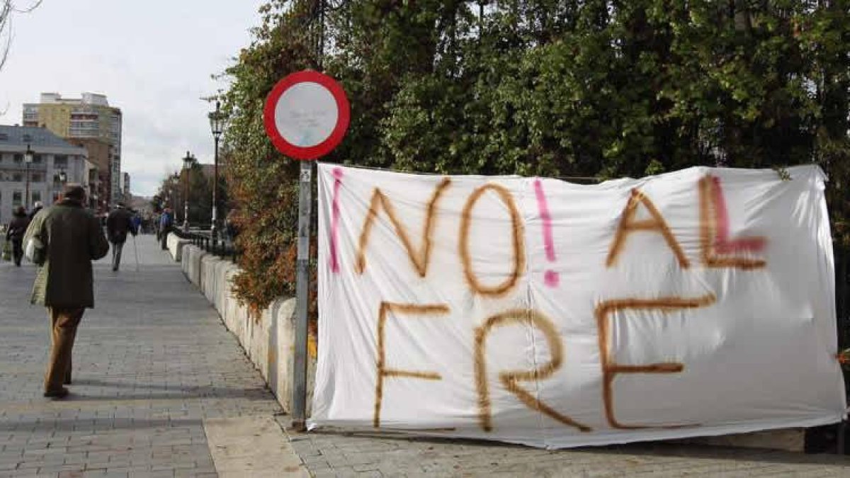 Una de las protestas de los trabajadores en contra del ERE.