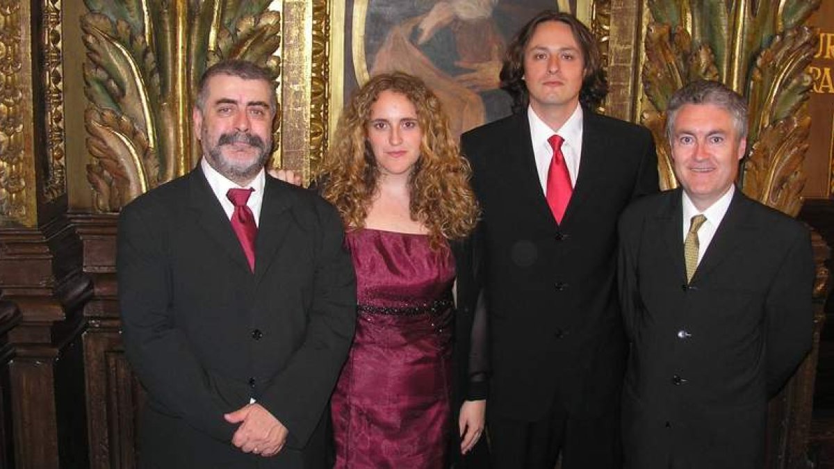 Los cantantes de La Colombina, grupo español especializado en la música del Renacimiento y del primer Barroco.