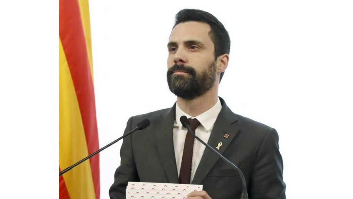 El presidente del Parlament de Cataluña, Roger Torrent. DALMAU