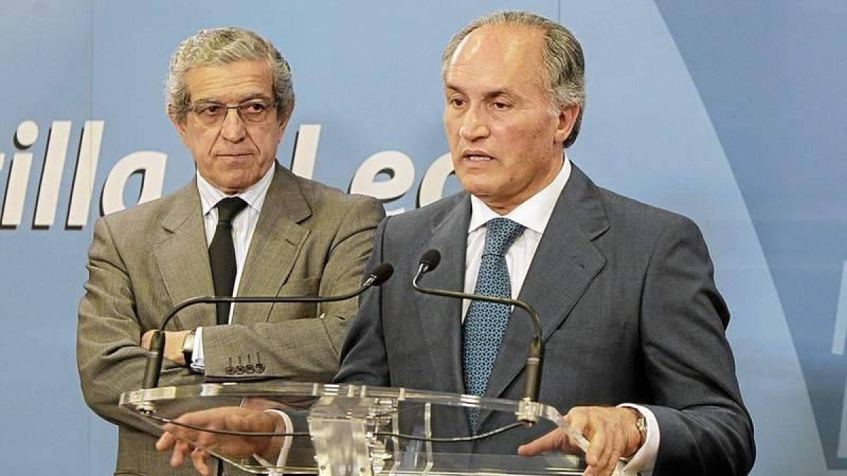 Braulio Medel y Evaristo del Canto, en una imagen de archivo.