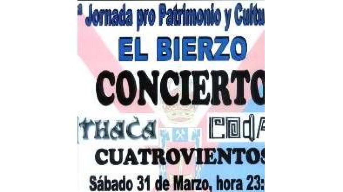 Imagen del cartel del concierto en defensa del Patrimonio