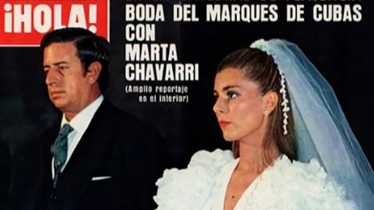 Portada del 'Hola' el día que Marta Chávarri contrajo matrimonio con el marqués de Cubas. HOLA