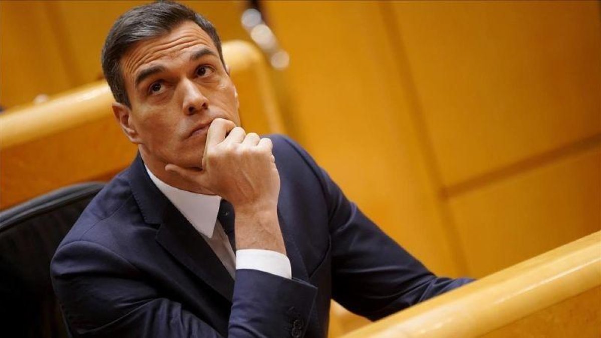El presidente del Gobierno, Pedro Sánchez, en el Pleno del Senado del pasado 18 de diciembre. El presidente del Gobierno, Pedro Sánchez, en el Pleno del Senado del pasado 18 de diciembre.