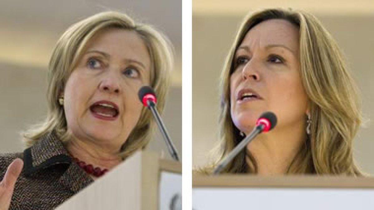 Hillary Clinton y Trinidad Jiménez