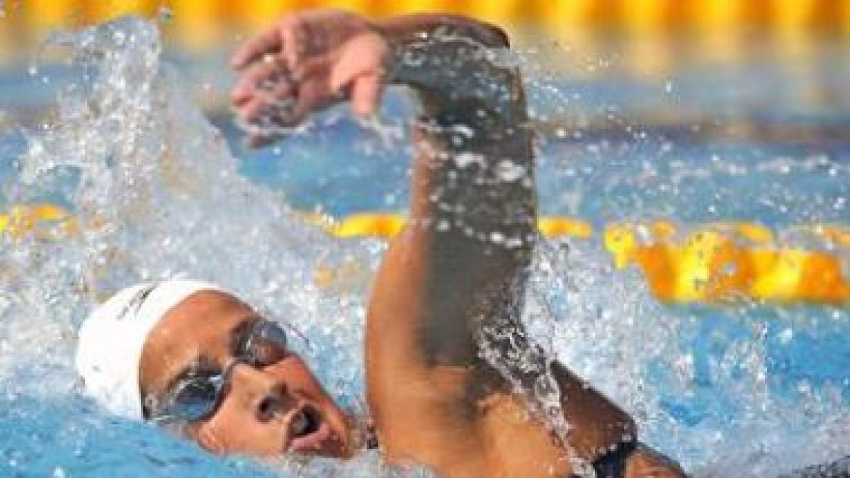 Érika Villaécija completó ayer su participación en Montpellier con los 200 metros libres.