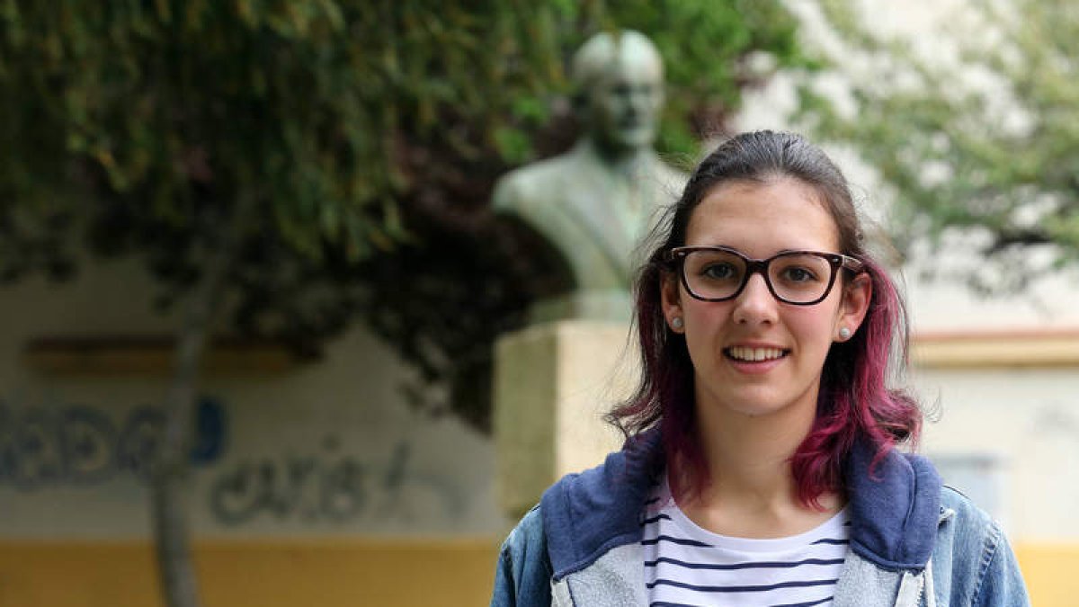Lucía Morán Gaitero es alumna del instituto Ordoño II