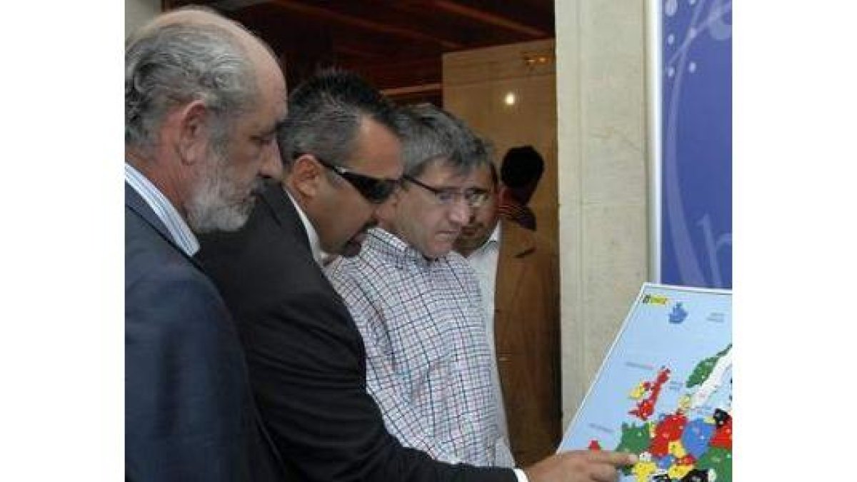 Santos Llamas, Alfonso Fidalgo y Francisco Fernández.