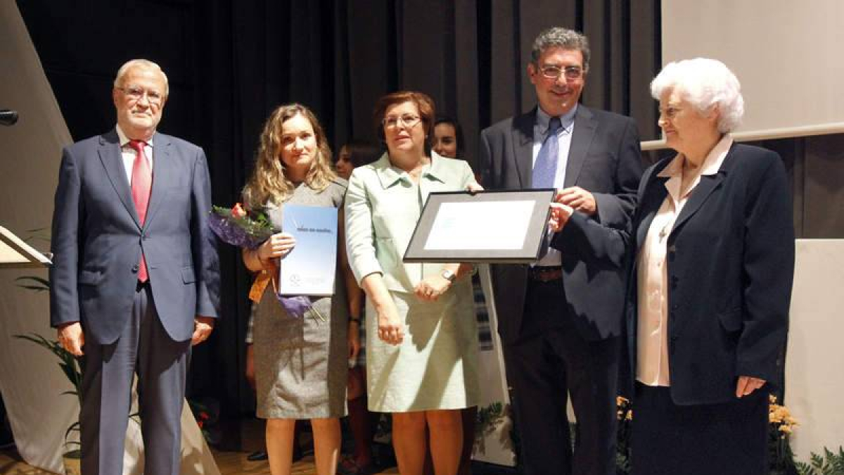 Recogida del certificado EFQM 400+, ayer.