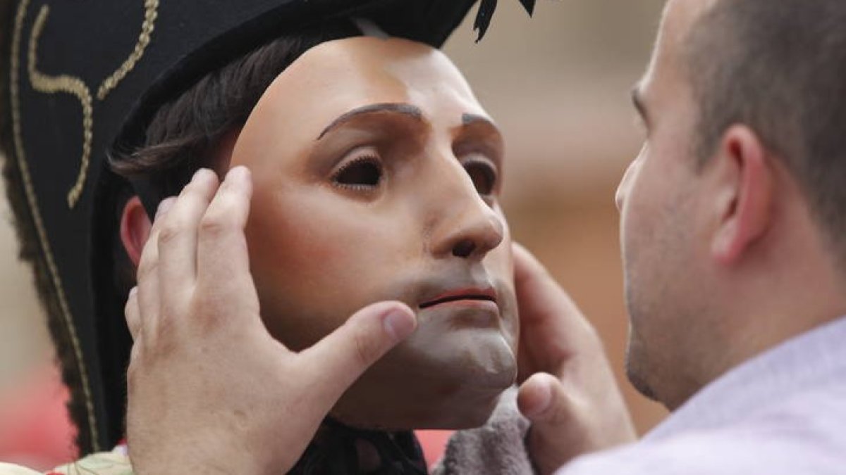 La celebración del San Sebastián es célebre en la localidad. FERNANDO OTERO PERANDONES