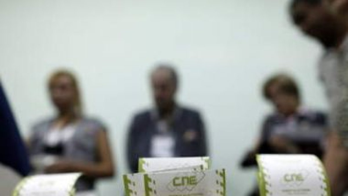 Delegaciones de parlamentarios extranjeros acudieron a la jornada electoral.