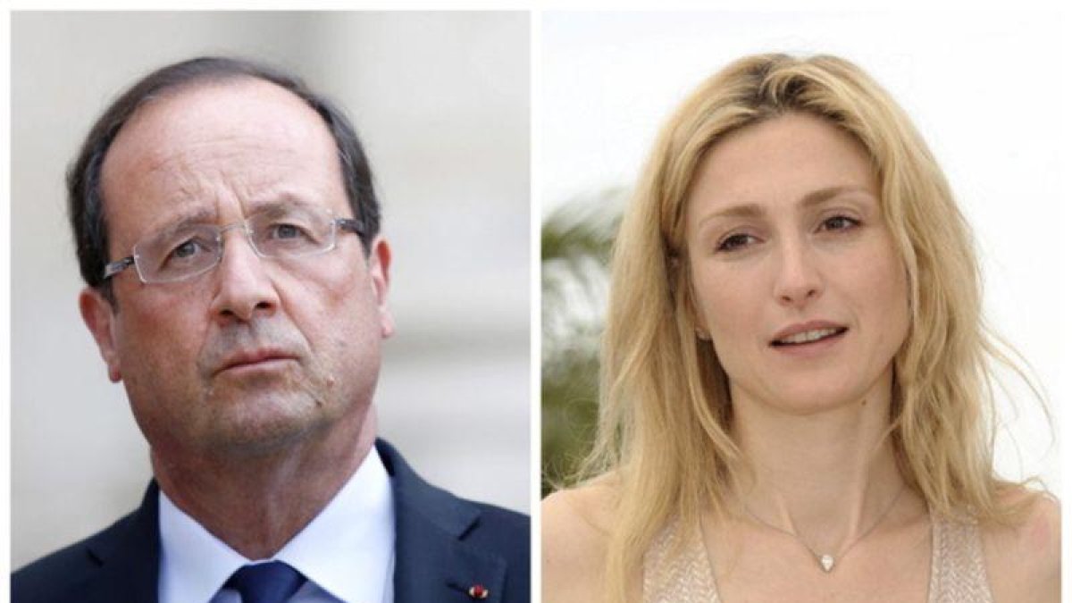 François Hollande y su actual pareja Julie Gayet.