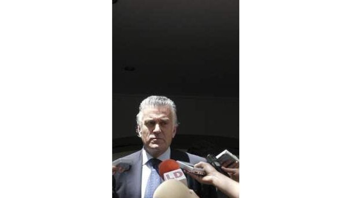 Bárcenas, tras declarar ante el Tribunal Supremo.