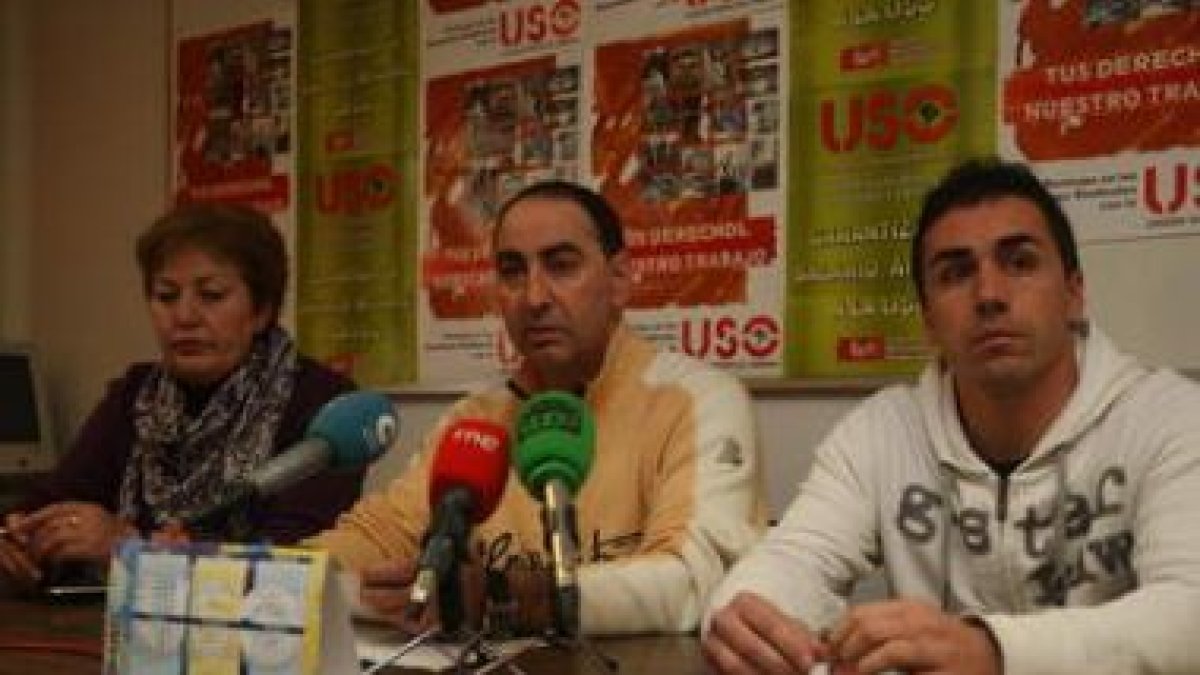 Representantes de USO, sindicato mayoritario en alentar la protesta laboral del CTR.