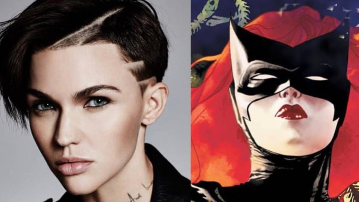 La actriz Ruby Rose y Batwoman, en DC Comics. /