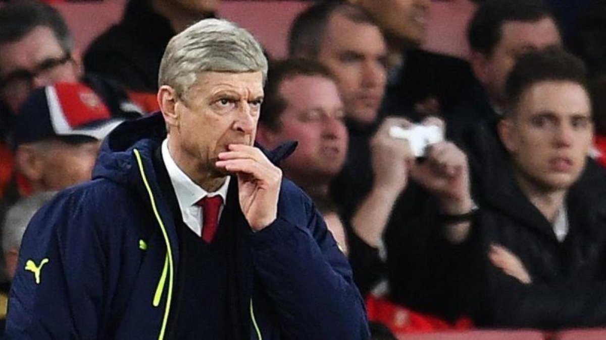 Arsène Wenger durante el partido contra el Bayern de Munich.