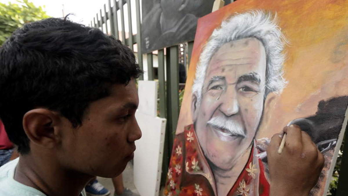 Imagen del homenaje en Aracataca.