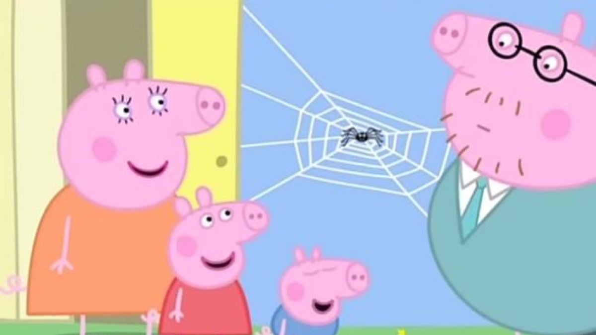 Un capítulo de Peppa Pig sobre las arañas.