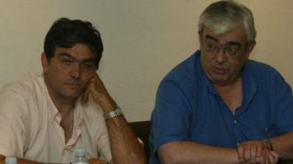 Merayo y Rodríguez Feliz, los principales protagonistas de la moción, en una foto durante la anterio