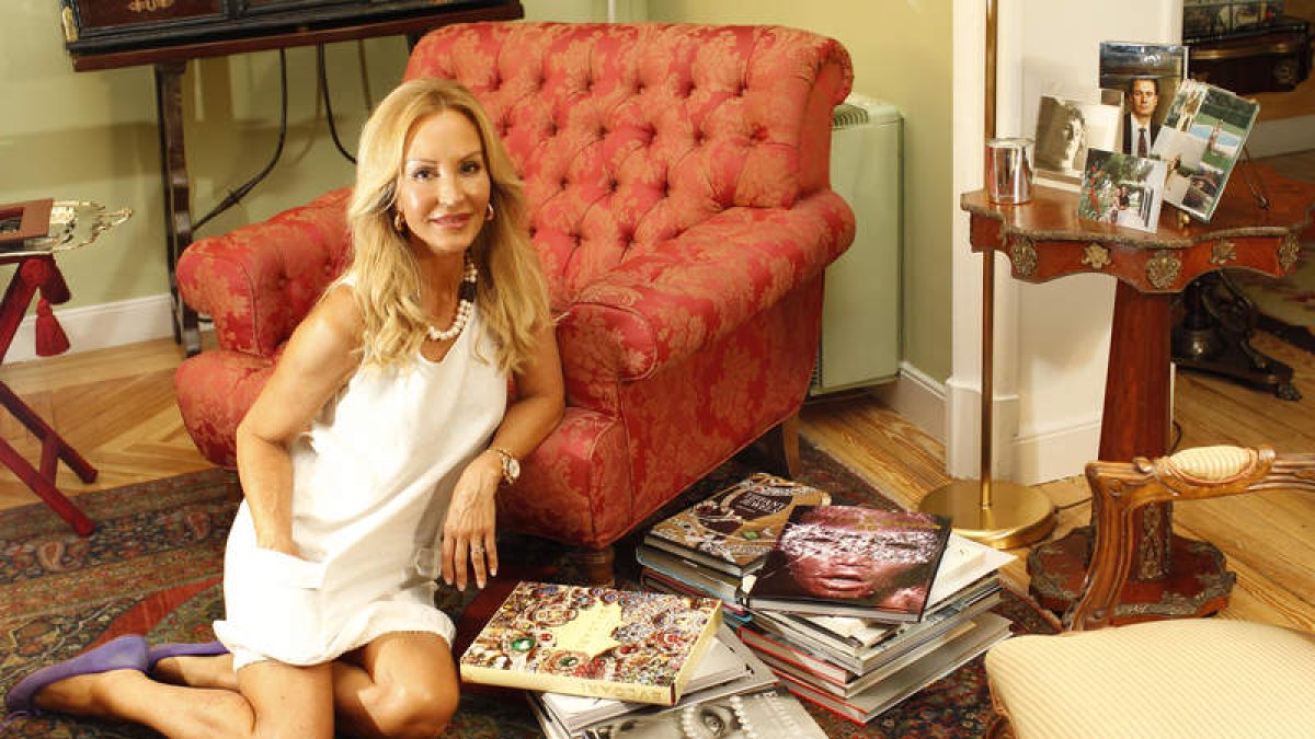 Carmen Lomana, durante una entrevista concedida a Diario de León en el 2010.