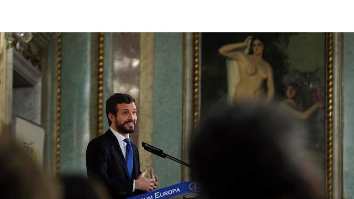 El presidente de los populares, Pablo Casado.