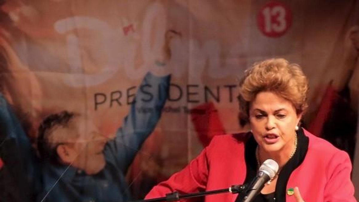 La presidenta de Brasil, Dilma Rousseff, en Sao Paulo.