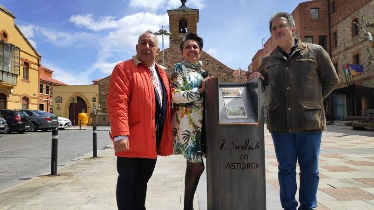 Inauguración del monolito dedicado al pintor Joaquín Sorolla. A. R.
