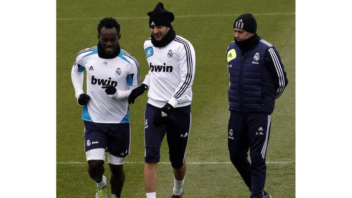 Mourinho recuperó ayer a los jugadores internacionales.