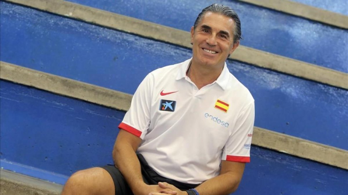 Sergio Scariolo, en la concentración de la selección en Madrid. Sergio Scariolo, en la concentración de la selección en Madrid.