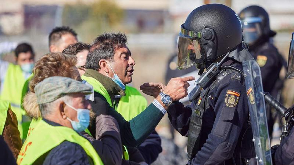 Imagen de una manifestación ganadera. MANU REINO